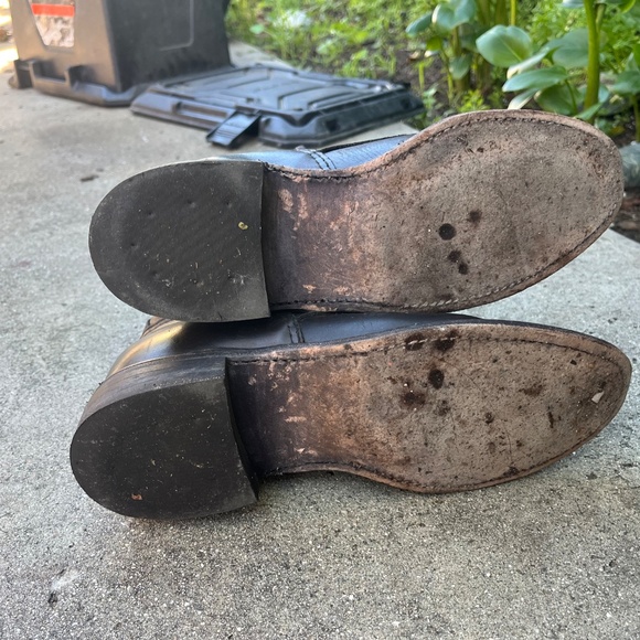 Chippewa boots made in USA black lace up combat 8" leather lacers 7 avant garde - Picture 9 of 14